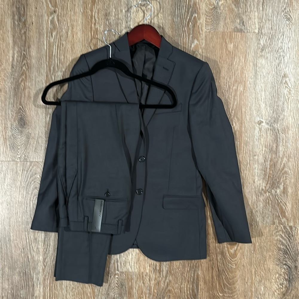 J.Lindeberg NWT Slim Fit Marlane Charcoal FULL SUIT Wool 46R European Size Men